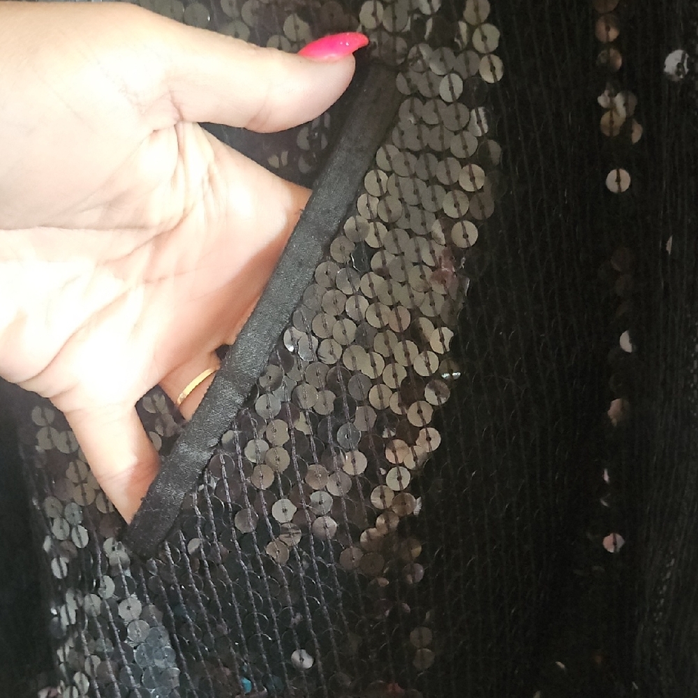 Black Sequin Jacket - image 4